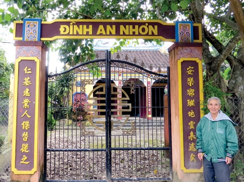 Mặt tiền đình An Nhơn. Ảnh: BÍCH LIÊN