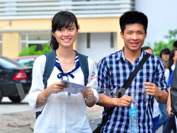 Thí sinh thi dự thi đại học năm 2014. (Ảnh: Xuân Mai/Vietnam+)