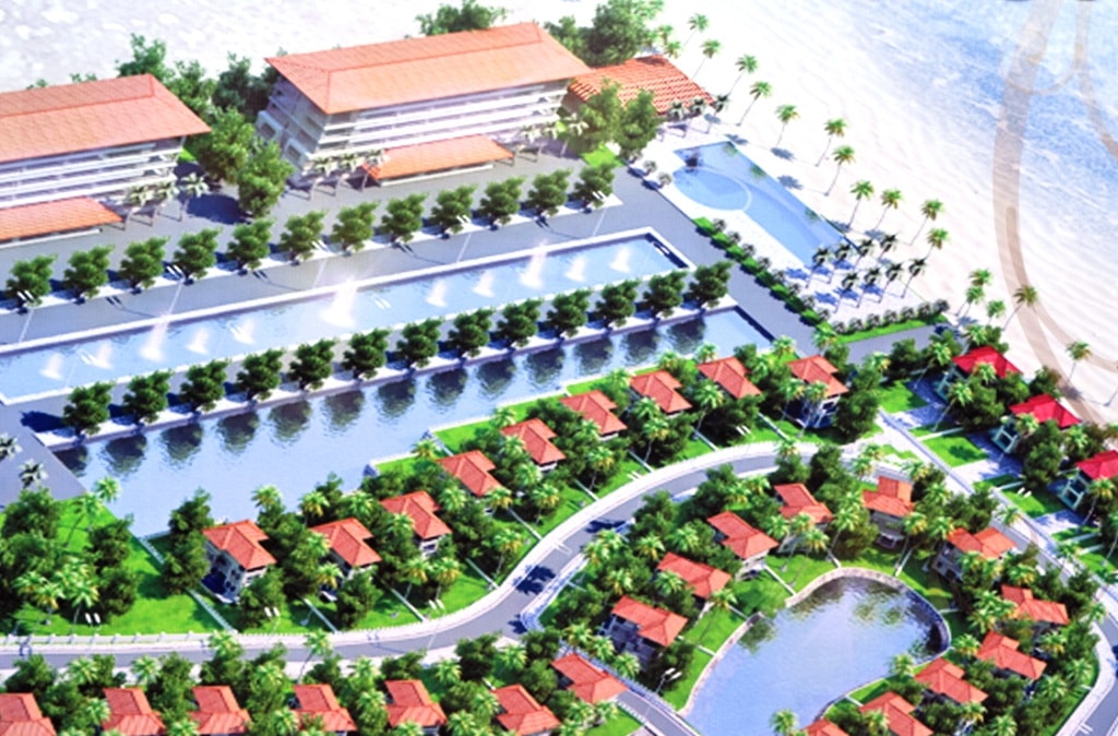Phác thảo dự án khu biệt thự, khách sạn ven biển