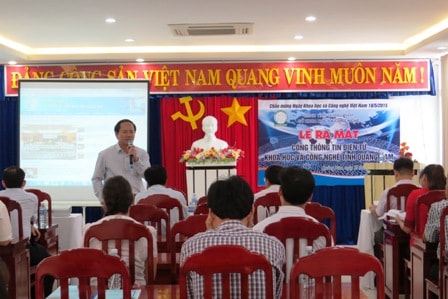 Ra mắt Cổng TTĐT khoa học công nghệ Quảng Nam. Ảnh:Hoàng Liên