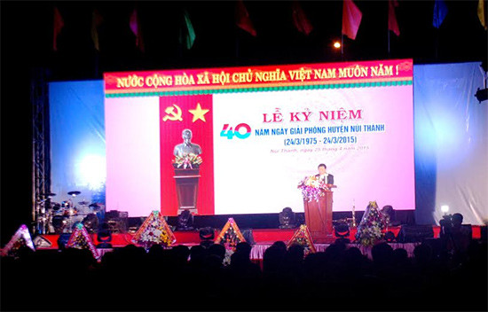 Lễ kỷ niệm 40 năm giải phóng Núi Thành (24.3.1975 – 24.3.2015)