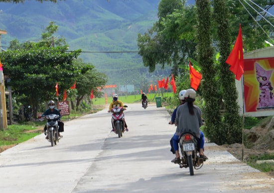 Làng quê NTM Đại Lãnh.  Ảnh: H.L