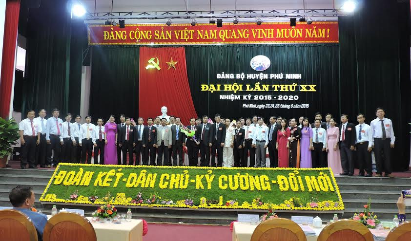 Ban chấp hành Đảng bộ huyện Phú Ninh nhiệm kỳ 2015 - 2020.