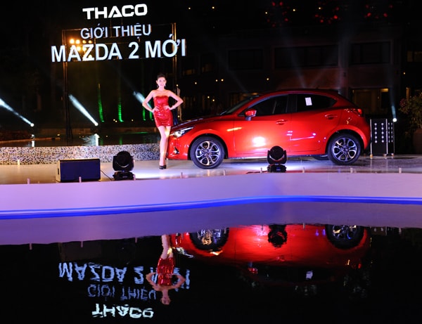 Mazda 2 mới được THACO giới thiệu ra thị trường. Ảnh Minh Hải