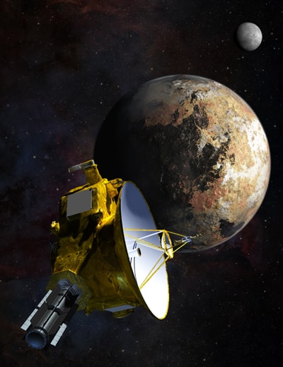 Phi thuyền New Horizons sẽ đem về nhiều bí ẩn từ vũ trụ.  ảnh: NASA