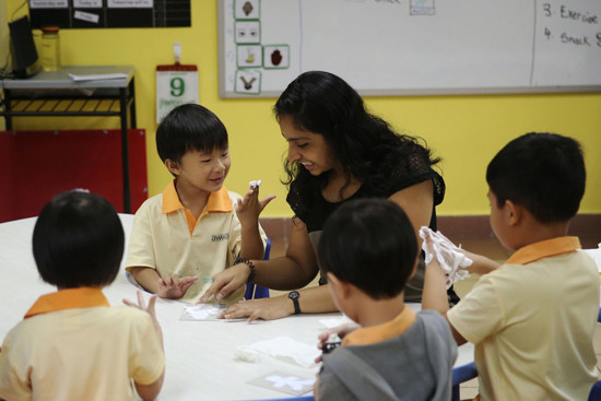 Trẻ mầm non Singapore được dạy kỷ năng sống. (Ảnh: todayonline)