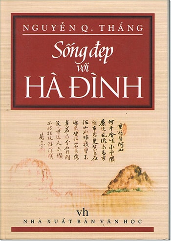 Bìa sách viết về danh nhân văn hóa Hà Đình.