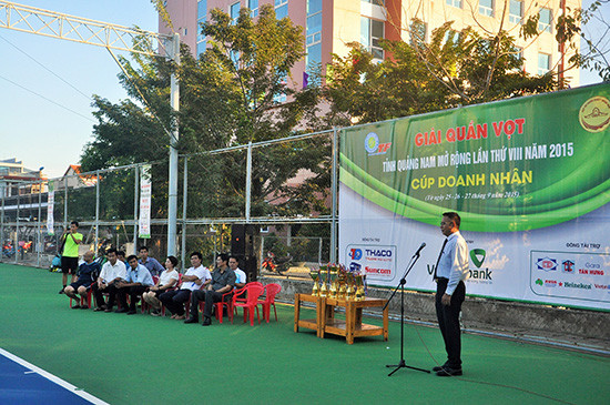Lễ khai mạc giải Quần vợt tỉnh Quảng Nam mở rộng năm 2015