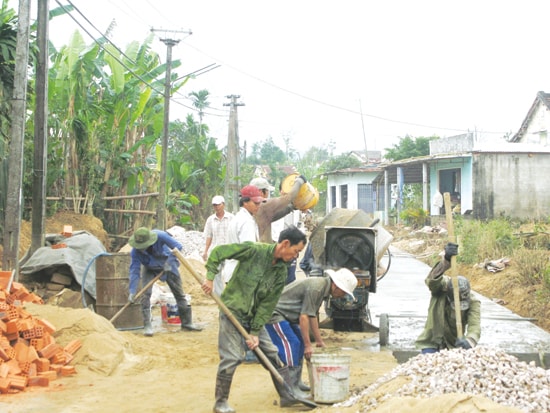 Phát triển GTNT trên địa bàn tỉnh đang đi vào chiều sâu. Ảnh: CÔNG TÚ