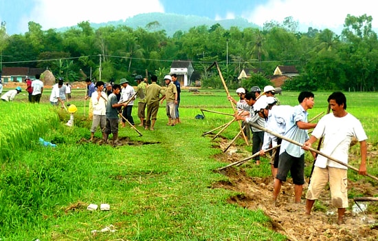 Công tác dân vận tốt tạo sự đồng thuận của nhân dân Phú Ninh với chủ trương xây dựng nông thôn mới. Ảnh: X.NGHĨA