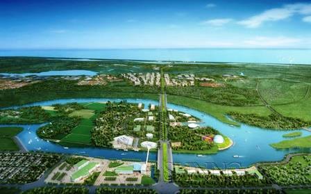 The overview of  Tam Ky city planned in the eastern region