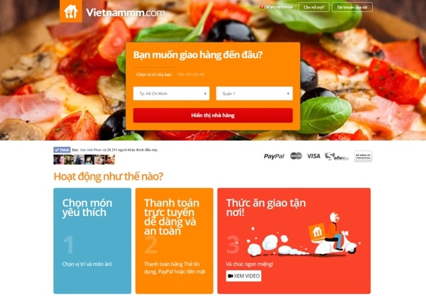 Trang web Vietnammm.com - Ảnh chụp màn hình