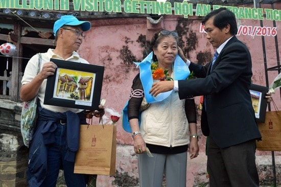 The 8-millionth visitor to Hoi An ancient town 