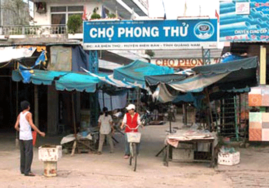 Chợ Phong Thử (Điện Bàn). Ảnh: Internet