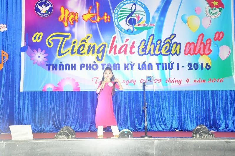 Một tiết mục dự thi của các em thiếu nhi. Ảnh: X.PHÚ