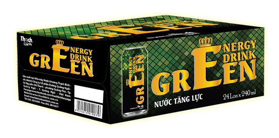 Sản phẩm mới nước tăng lực Green.