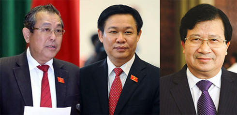 3 tân Phó Thủ tướng: Trương Hoà Bình, Vương Đình Huệ, Trịnh Đình Dũng
