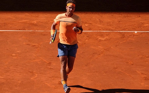 Nadal đang thể hiện phong độ đỉnh cao trên mặt sân đất nện. (Ảnh: Getty). 