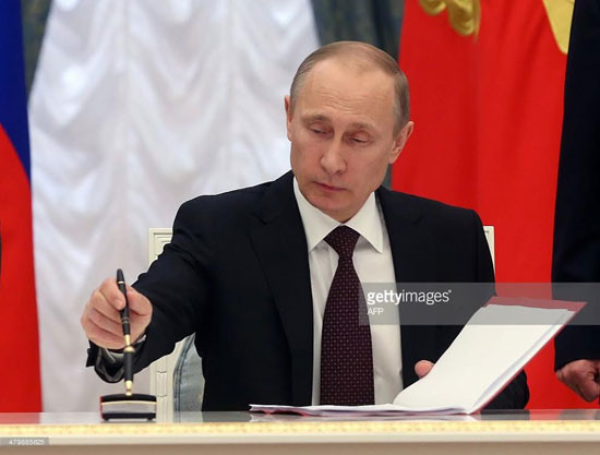 Tổng thống Nga Vladimir Putin vừa phê chuẩn FTA giữa EAEU - Việt Nam. (Ảnh: gettyimage)
