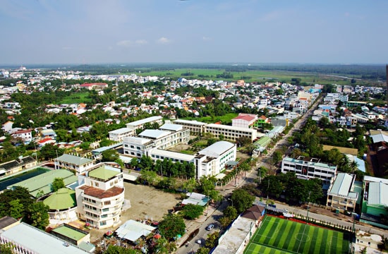 Xây dựng thành phố trở thành đô thị loại II được xem là thành tựu nổi bật trong nhiệm kỳ 2011-2015 của HĐND TP.Tam Kỳ khóa X. Ảnh: PHƯƠNG THẢO