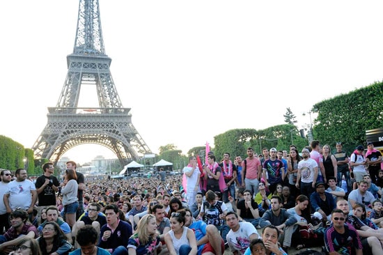 Fan-zone tại Paris, Pháp vào mùa EURO 2016.(ảnh: alvinet)