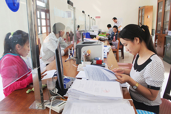 Mô hình “một cửa điện tử” ở thị xã Điện Bàn. Ảnh: VĂN HÀO