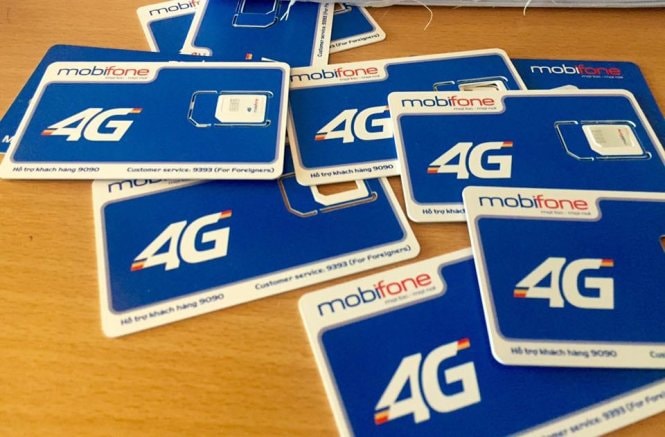 SIM 4G của MobiFone. - Ảnh: Trọng Sơn