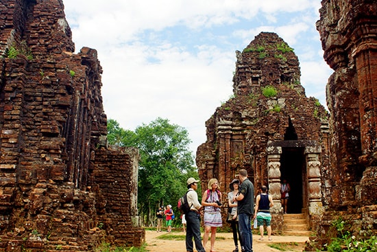 Tháp Mỹ Sơn. Ảnh: PHƯƠNG THẢO