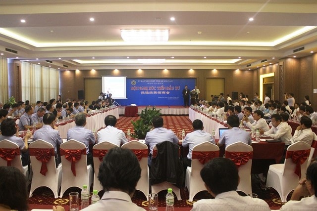 Quang Nam and Taiwan’s representatives in the conference. 