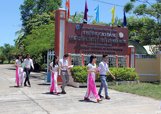Trường Cao đẳng Công nghệ - kinh tế và thủy lợi miền Trung. Ảnh: MINH HẢI