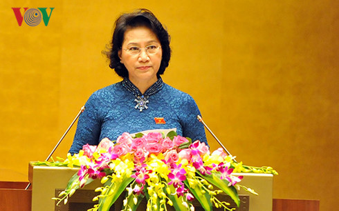 Chủ tịch Quốc hội khoá XIII Nguyễn Thị Kim Ngân phát biểu khai mạc Kỳ họp
