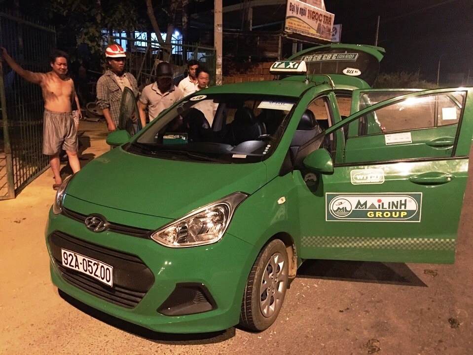 Chiếc xe taxi Tú thuê để vận chuyển ma túy đá