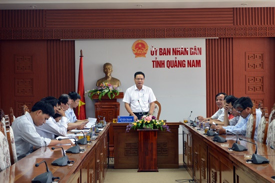 Phó Chủ tịch UBND tỉnh Lê Văn Thanh thống nhất ngày 24.8 sẽ tổ chức Hội thảo về dinh trấn Thanh Chiêm