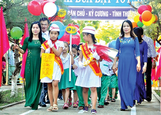 Thành công trong năm học qua tạo niềm tin cho năm học mới 2016 - 2017.Ảnh: XUÂN PHÚ