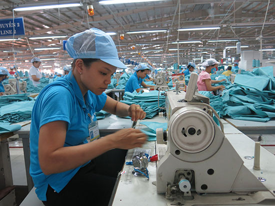 Panko Hàn Quốc là doanh nghiệp trong lĩnh vực dệt may tận dụng tối đa các lợi ích từ FTA Việt Nam - Hàn Quốc. Ảnh: T.DŨNG