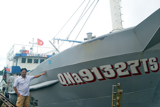 Quảng Nam đã có 37 tàu cá được đóng mới theo Nghị định 89 đi vào sản xuất. Ảnh: Q.VIỆT