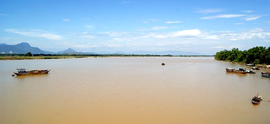 Sông Thu Bồn. Ảnh: PHƯƠNG THẢO