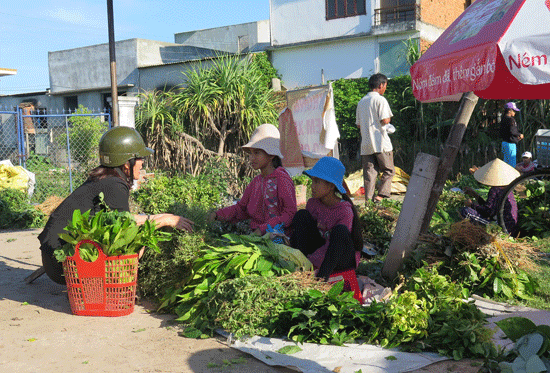 Thảo dược bày bán ở chợ được nhiều người mua. ẢNH: CHÂU NỮ