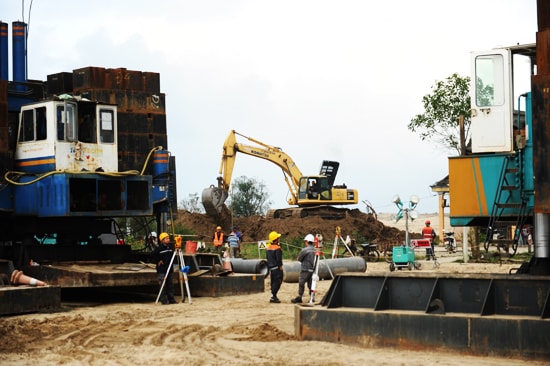 Đến nay, các công đoạn mặt bằng giai đoạn 1 đã hoàn tất. Ảnh: MINH HẢI