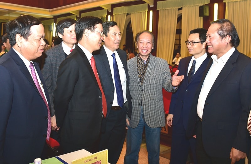 Các đại biểu tham dự Hội nghị báo chí toàn quốc năm 2016, triển khai nhiệm vụ năm 2017. Ảnh: VGP/Nhật Bắc