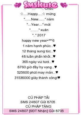     Một “Mẫu” lời chúc. Nguồn: Internet