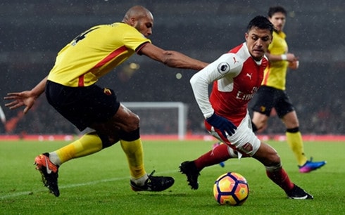 Arsenal gây thất vọng trước Watford ngay tại sân Emirates. (Ảnh: Getty)
