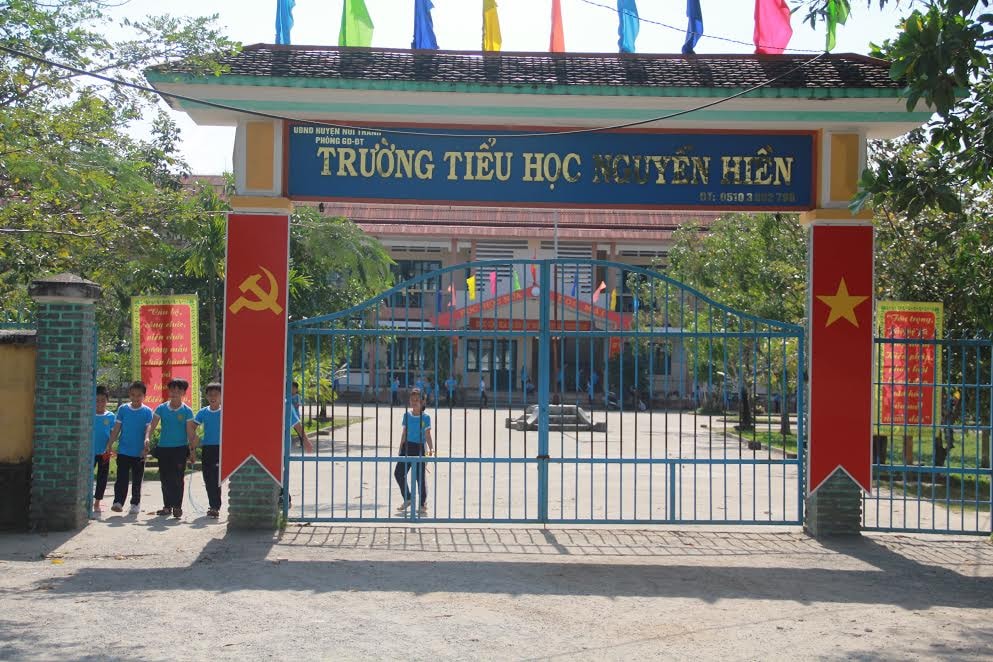 Trường Tiểu học Nguyễn Hiền - nơi cô D. đang là Hiệu trưởng. Ảnh: PV