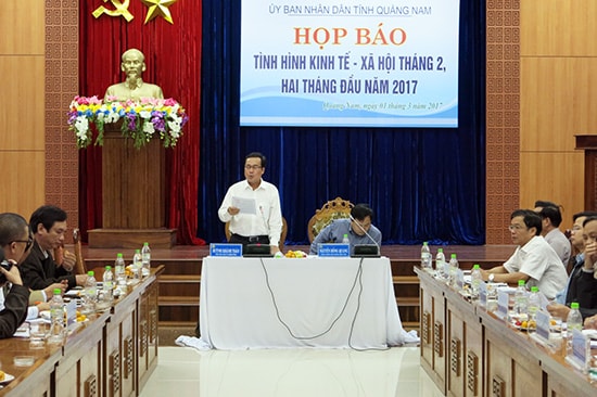 Quang cảnh cuộc họp báo.