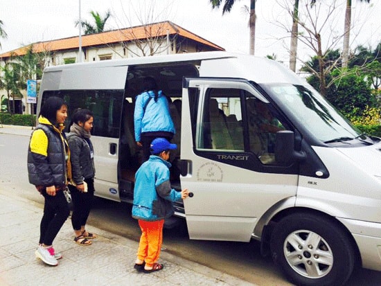An experimental public bus in Hoi An.