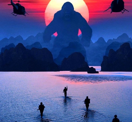 Cảnh quay trong phim Kong: Skull Island hiện lên đẹp rực rỡ