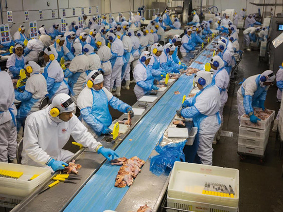 Một cơ sở chế biến và đóng gói thịt tại Brazil. Ảnh: nationalgeographic.com