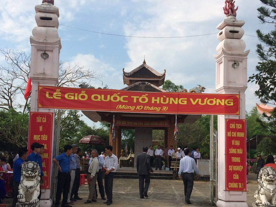 Khu văn hóa truyền thống làng Trừng Giang (xã Điện Trung) nơi tổ chức lễ dâng hương. Ảnh: T.M