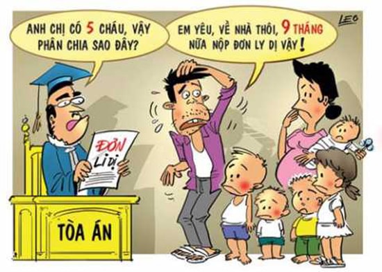 Sau hợp hôn là… ly hôn. (T.Mỹ khai thác tranh minh họa trên Internet)