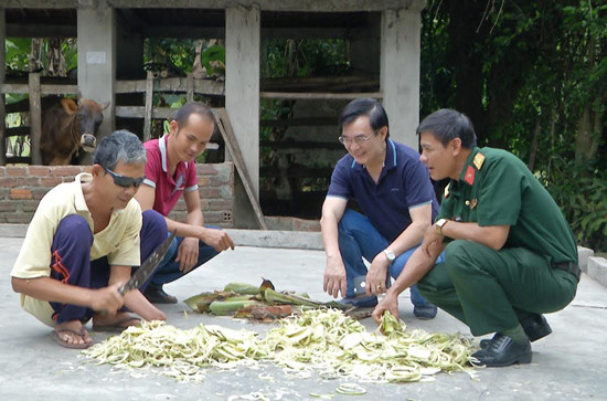 Nhờ được hỗ trợ con vật nuôi, nhiều nạn nhân bị tai nạn do bom mìn đã từng bước vươn lên trong cuộc sống.Ảnh: D.LÊ